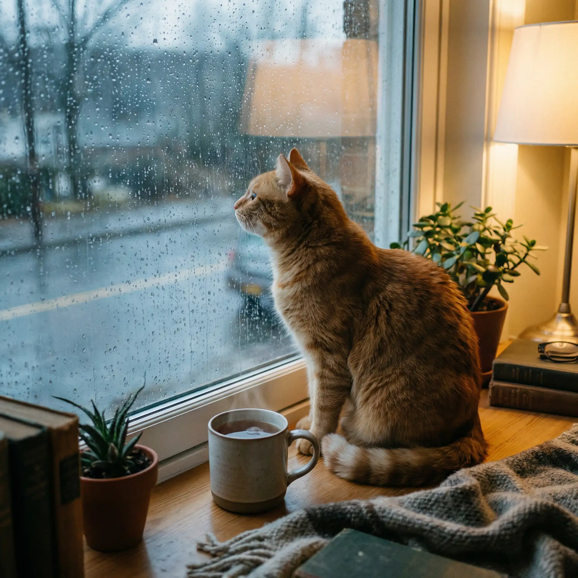 猫咪望着窗外的雨 - 80s手机电影在线天堂